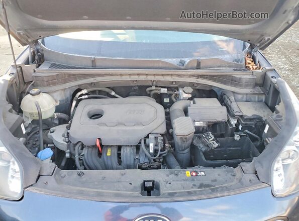 KNDPM3AC7J7484948 2018 KIA SPORTAGE Blue Вид підкапотного простору