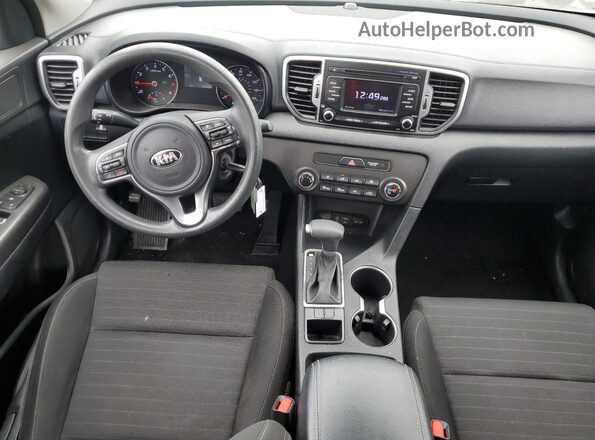 KNDPM3AC8J7458360 2018 KIA SPORTAGE Gray Առջևի վահանակի տեսք