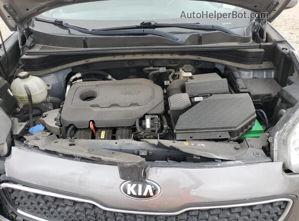 KNDPM3AC8J7458360 2018 KIA SPORTAGE Gray Շարժիչի բաժամունքի տեսք