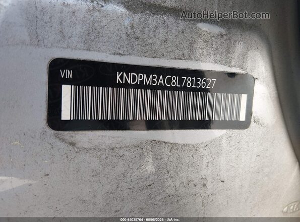 KNDPM3AC8L7813627 2020 KIA SPORTAGE Gray ძრავის განყოფილების ხედი