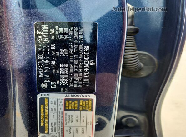 KNDPM3AC8M7901868 2021 KIA SPORTAGE Blue 