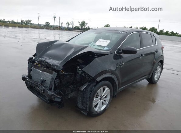 KNDPM3ACXH7241404 2017 KIA SPORTAGE Black წინა მარცხენა ხედი სამი მეოთხედიდან