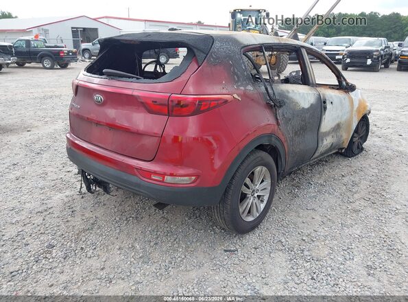 KNDPM3ACXJ7311215 2018 KIA SPORTAGE Red Rear right