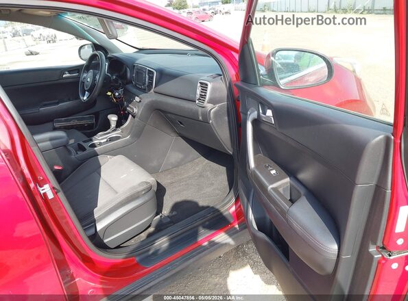 KNDPM3ACXK7536123 2019 KIA SPORTAGE Maroon Widok wnętrza z przodu