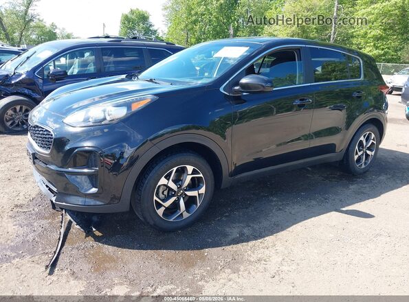 KNDPM3ACXM7864094 2021 KIA SPORTAGE Black Vista tres cuartos delantera izquierda