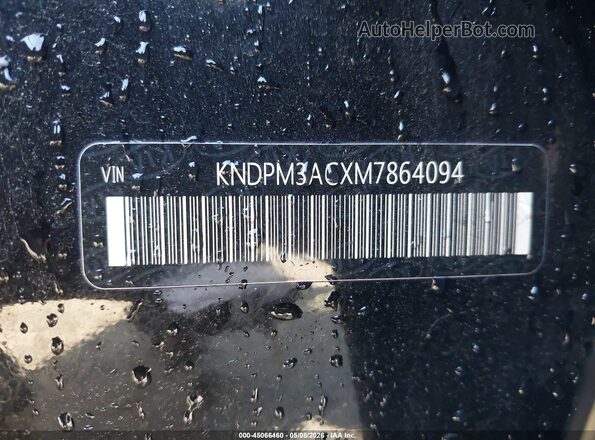 KNDPM3ACXM7864094 2021 KIA SPORTAGE Black Vista del compartimento del motor