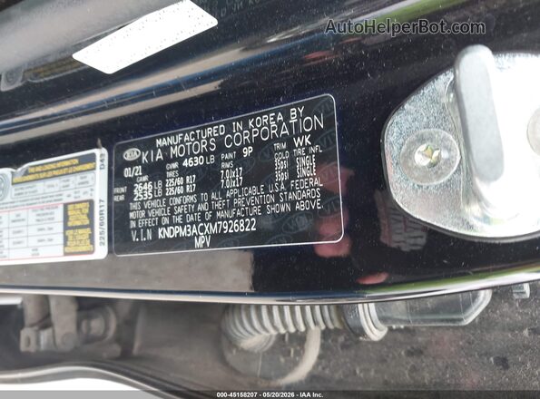 KNDPM3ACXM7926822 2021 KIA SPORTAGE Черный Вид подкапотного пространства