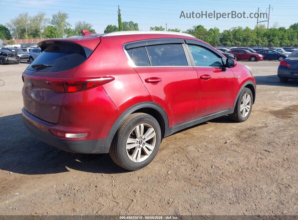 KNDPMCAC0H7033550 2017 KIA SPORTAGE Красный Задняя правая четверть