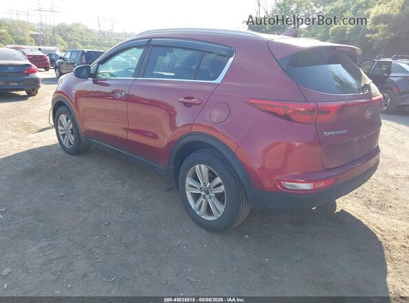 KNDPMCAC0H7033550 2017 KIA SPORTAGE Красный Задняя левая четверть