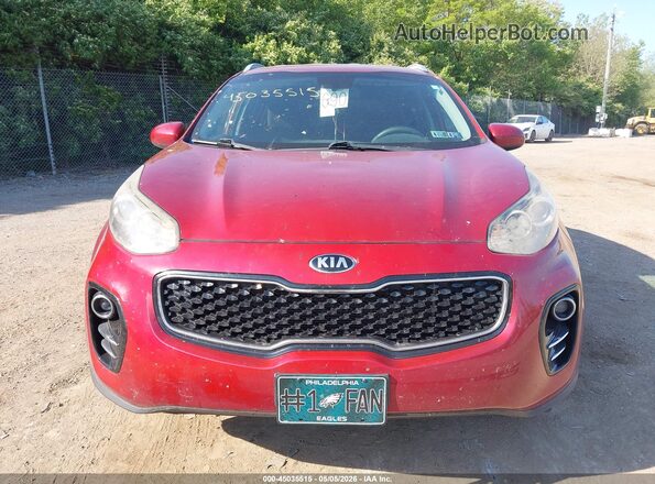 KNDPMCAC0H7033550 2017 KIA SPORTAGE Красный Вид спереди