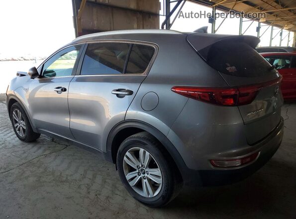KNDPMCAC0J7393116 2018 KIA SPORTAGE Gray Trasero izquierdo