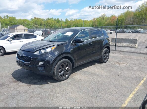 KNDPMCAC0N7967851 2022 KIA SPORTAGE Black Առջևի ձախ երեք քառորդ տեսարան