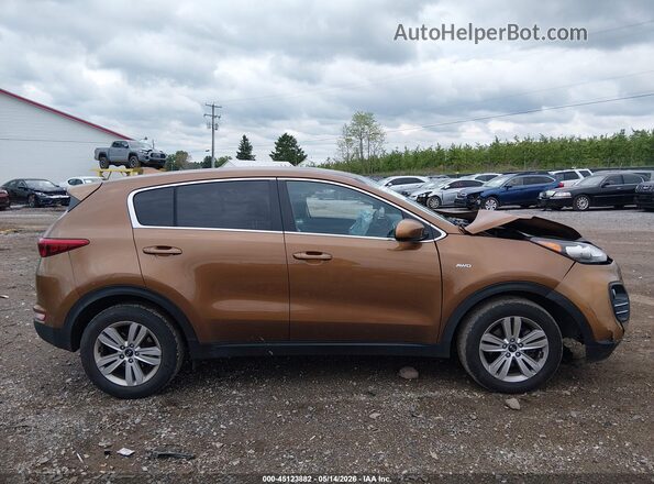 KNDPMCAC1K7616524 2019 KIA SPORTAGE Orange Rear interior view