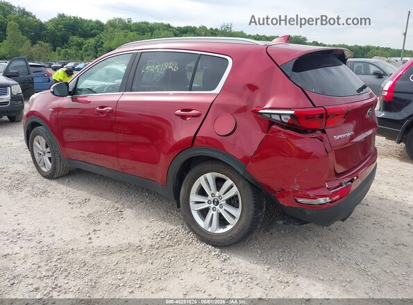 KNDPMCAC3J7322668 2018 KIA SPORTAGE Maroon უკანა მარცხენა