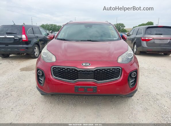 KNDPMCAC3J7322668 2018 KIA SPORTAGE Maroon ხელსაწყოთა პანელის ხედი