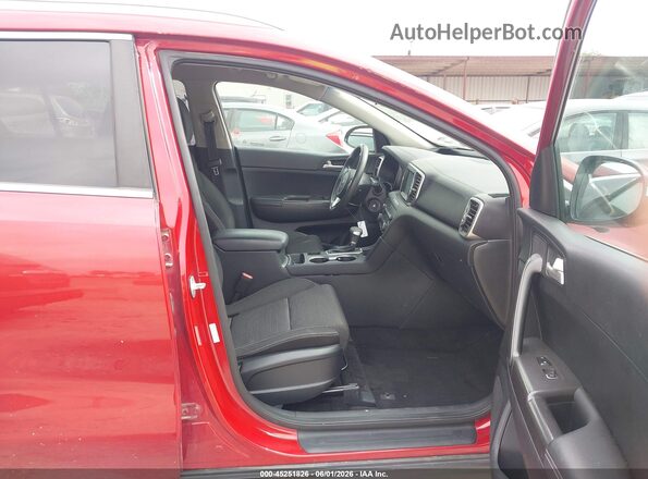 KNDPMCAC3J7322668 2018 KIA SPORTAGE Maroon წინა სალონის ხედი