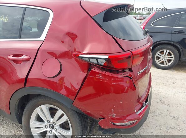KNDPMCAC3J7322668 2018 KIA SPORTAGE Maroon წინა ხედი