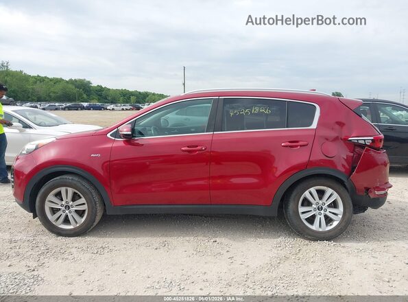 KNDPMCAC3J7322668 2018 KIA SPORTAGE Maroon სალონის 360-გრადუსიანი ხედი