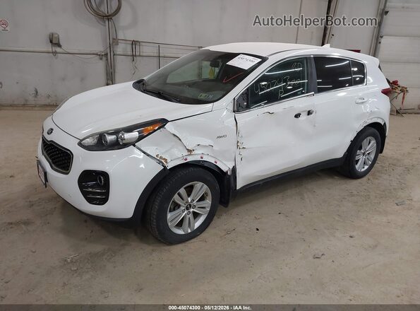 KNDPMCAC3J7455057 2018 KIA SPORTAGE White Передня ліва чверть