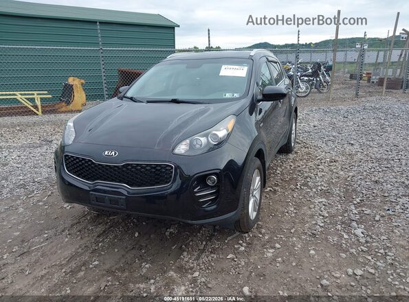 KNDPMCAC4K7612614 2019 KIA SPORTAGE Black Առջևի ձախ երեք քառորդ տեսարան