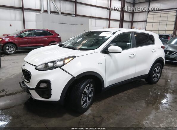 KNDPMCAC4L7638034 2020 KIA SPORTAGE White Առջևի ձախ երեք քառորդ տեսարան