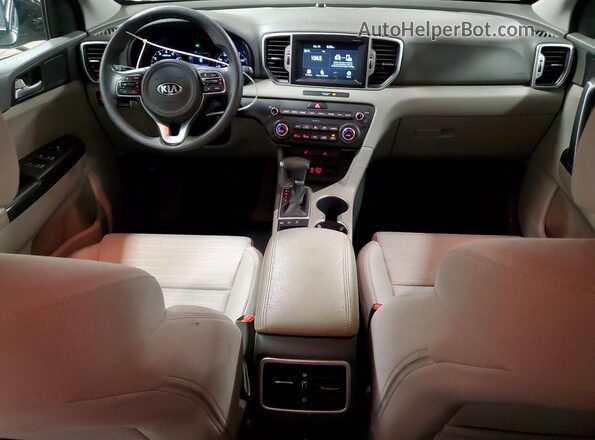 KNDPMCAC5J7360709 2018 KIA SPORTAGE Black Widok deski rozdzielczej