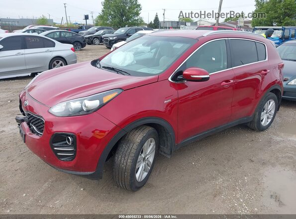KNDPMCAC5J7417166 2018 KIA SPORTAGE Red Առջևի ձախ երեք քառորդ տեսարան