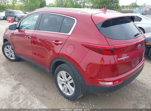 KNDPMCAC5J7417166 2018 KIA SPORTAGE Red Հետևի ձախ