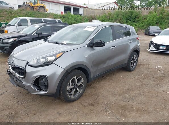 KNDPMCAC5N7980711 2022 KIA SPORTAGE Silver Առջևի ձախ երեք քառորդ տեսարան