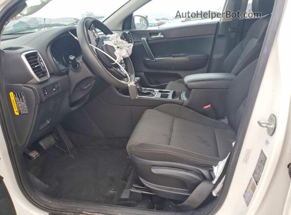 KNDPMCAC6N7009264 2022 KIA SPORTAGE White Widok wnętrza z przodu