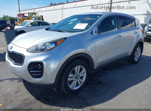 KNDPMCAC7H7289488 2017 KIA SPORTAGE Silver წინა მარცხენა ხედი სამი მეოთხედიდან