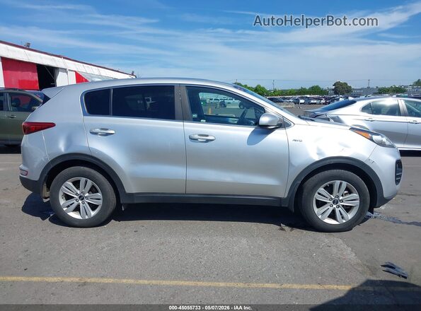 KNDPMCAC7H7289488 2017 KIA SPORTAGE Silver უკანა სალონის ხედი