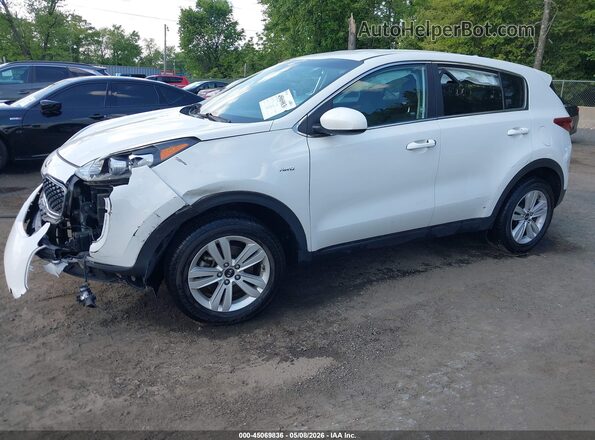 KNDPMCAC7K7518257 2019 KIA SPORTAGE White Vista tres cuartos delantera izquierda