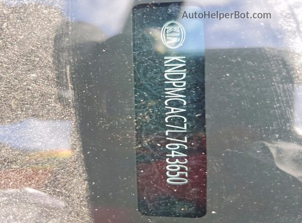 KNDPMCAC7L7643650 2020 KIA SPORTAGE Черный Вид наклейки с VIN-кодом