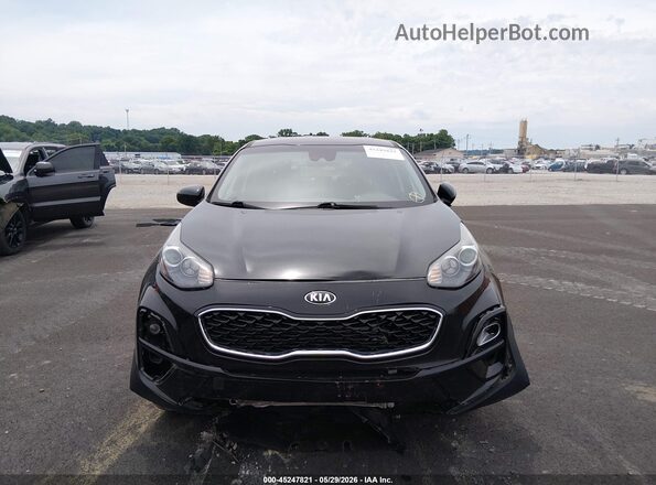 KNDPMCAC7M7933386 2021 KIA SPORTAGE Black წინა პანელის ხედი