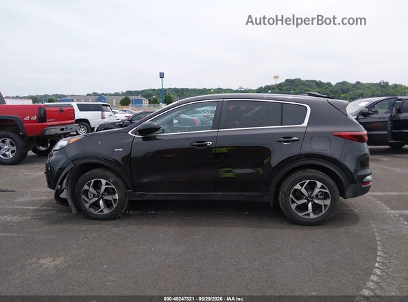 KNDPMCAC7M7933386 2021 KIA SPORTAGE Black უკანა სალონის ხედი