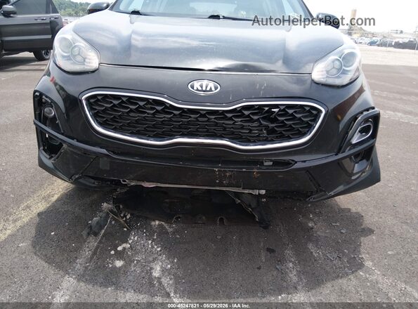 KNDPMCAC7M7933386 2021 KIA SPORTAGE Black წინა ხედი