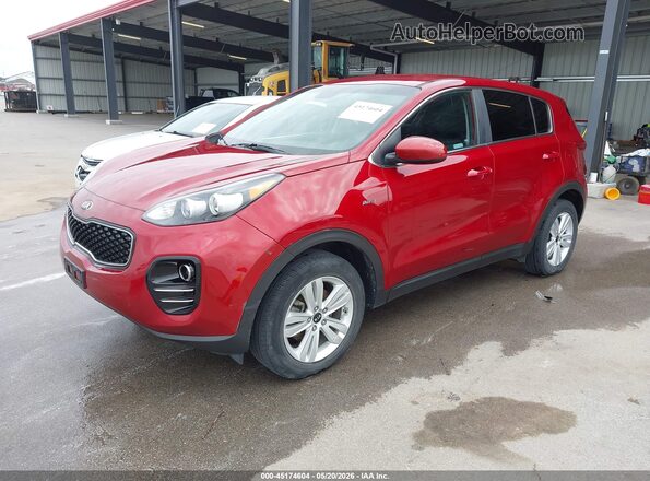KNDPMCAC8K7582842 2019 KIA SPORTAGE Red Առջևի ձախ երեք քառորդ տեսարան