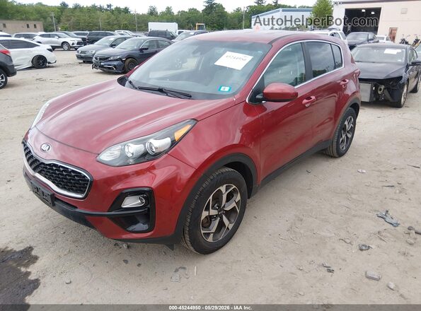 KNDPMCAC8L7654866 2020 KIA SPORTAGE Red წინა მარცხენა ხედი სამი მეოთხედიდან