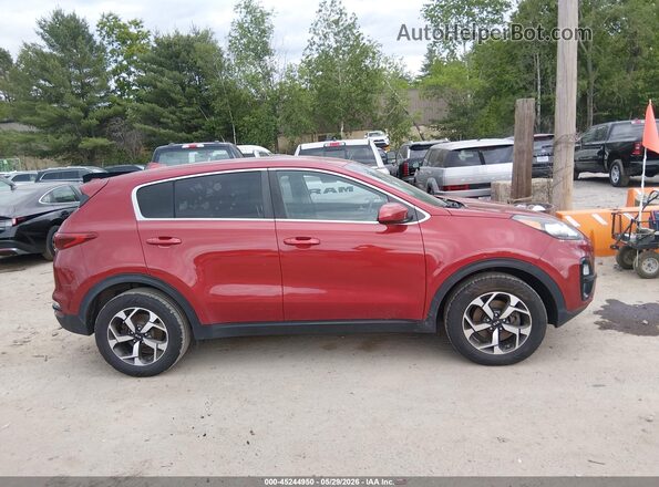KNDPMCAC8L7654866 2020 KIA SPORTAGE Red უკანა სალონის ხედი