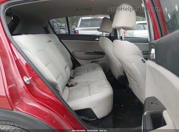 KNDPMCAC8L7654866 2020 KIA SPORTAGE Red VIN კოდის სტიკერის ხედი