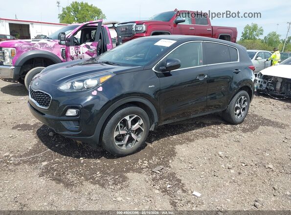 KNDPMCAC8N7974482 2022 KIA SPORTAGE Black Vista tres cuartos delantera izquierda