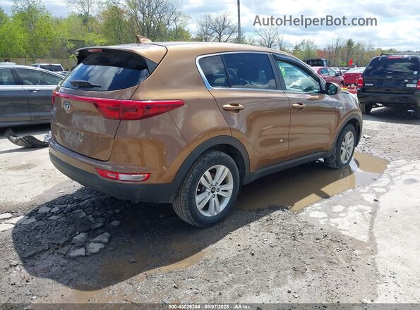 KNDPMCAC9H7113879 2017 KIA SPORTAGE Коричневый Задняя правая четверть