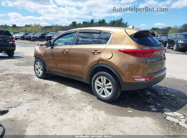 KNDPMCAC9H7113879 2017 KIA SPORTAGE Коричневый Задняя левая четверть