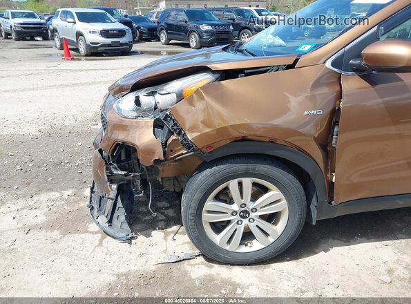KNDPMCAC9H7113879 2017 KIA SPORTAGE Коричневый Вид спереди