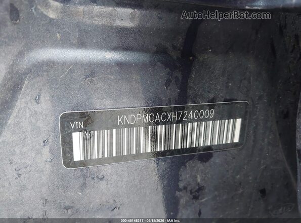 KNDPMCACXH7240009 2017 KIA SPORTAGE Blue Engine compartment view