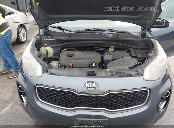 KNDPMCACXH7240009 2017 KIA SPORTAGE Blue Rear view