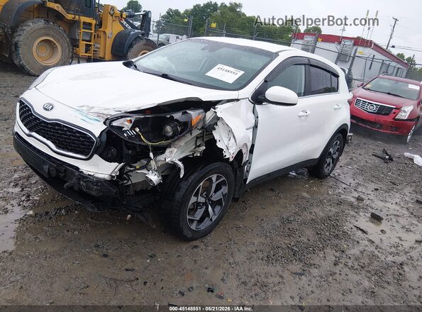 KNDPMCACXN7973754 2022 KIA SPORTAGE White Vista tres cuartos delantera izquierda
