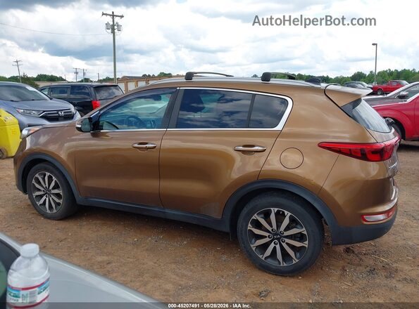 KNDPN3AC0H7032847 2017 KIA SPORTAGE Brown Widok wnętrza 360 stopni
