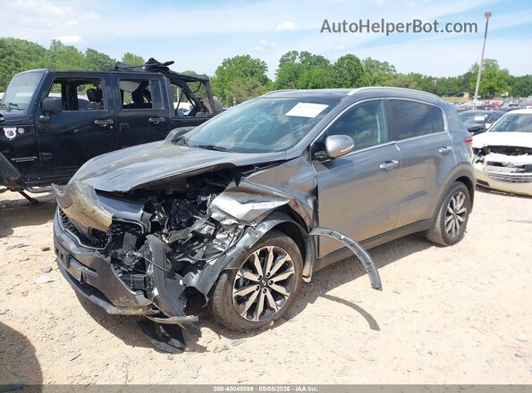 KNDPN3AC2H7220592 2017 KIA SPORTAGE Gray Vista tres cuartos delantera izquierda